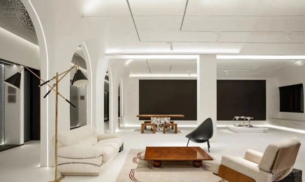 現(xiàn)代簡約風(fēng)格商務(wù)辦公場所休閑接待廳裝修圖