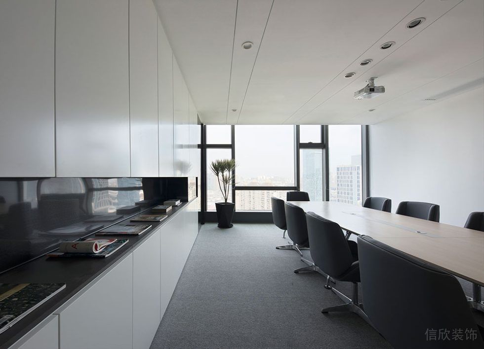 現(xiàn)代簡約風(fēng)格商務(wù)辦公空間工作事務(wù)會議室裝修圖