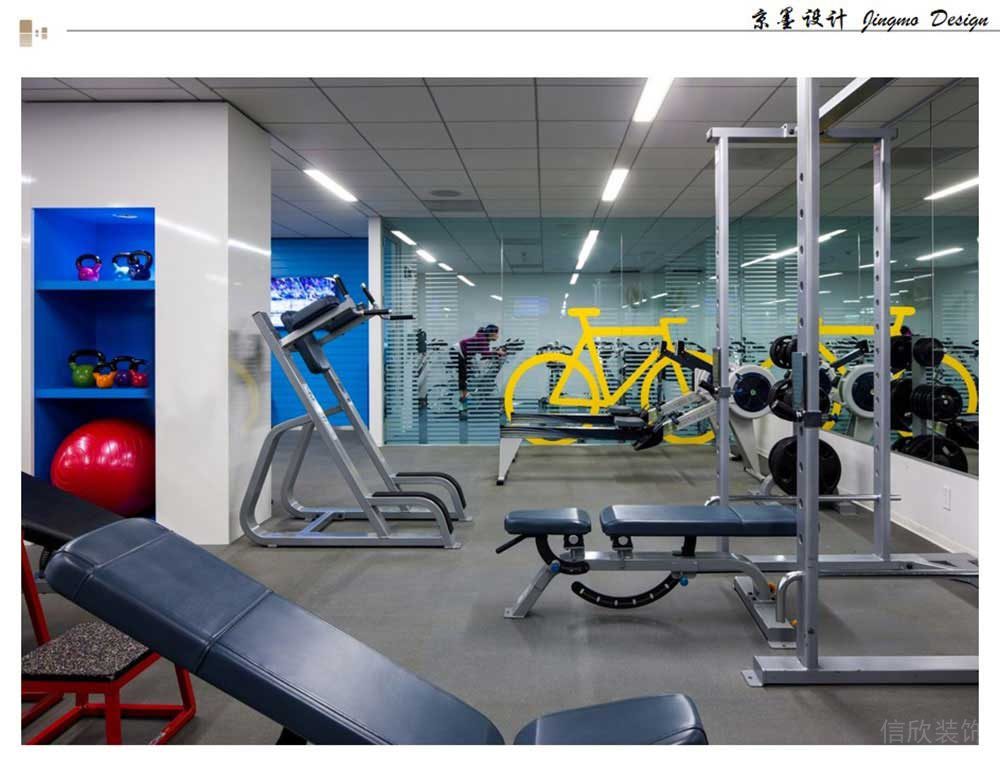 現(xiàn)代簡約風(fēng)格商務(wù)辦公空間休閑活動健身室裝修圖