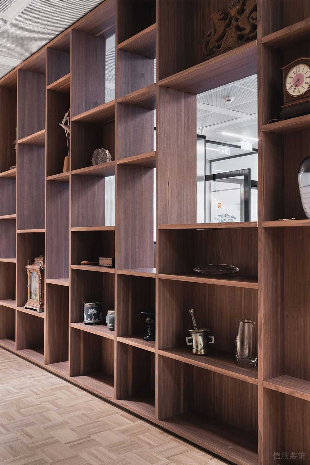 新中式風(fēng)格辦公場所案例茶室陳列柜裝修圖
