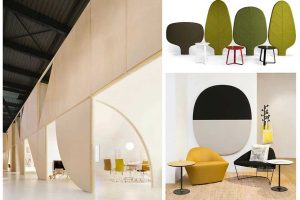 實(shí)木墻體開放式空間隔斷會議室裝修效果圖