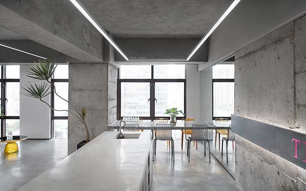 現(xiàn)代工業(yè)風(fēng)理發(fā)店美發(fā)區(qū)裝修設(shè)計(jì)