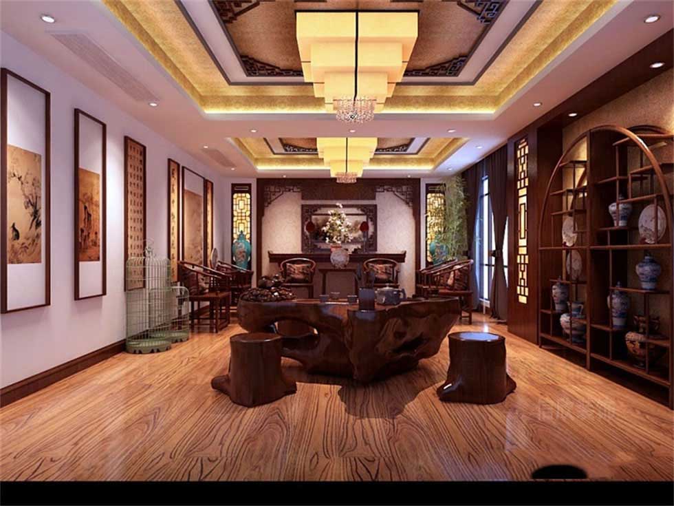 中式古玩字畫展廳包間裝修設(shè)計 中式古玩字畫展廳包間裝修設(shè)計