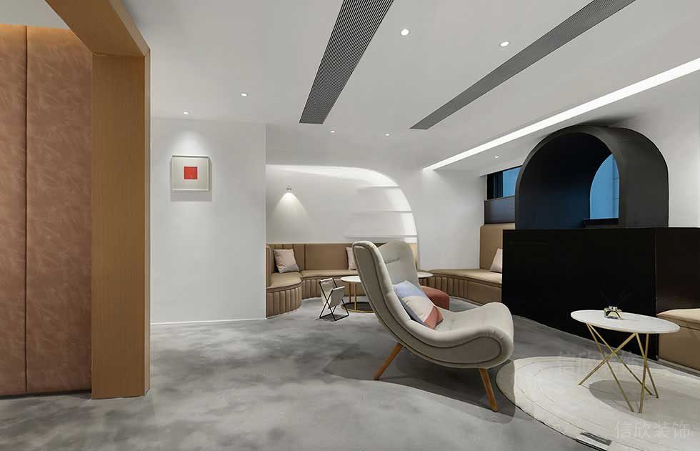 現代風格的皮膚管理中心洽談區(qū)裝修設計