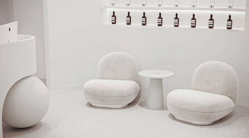 木浦造型皮膚管理接待區(qū)裝修設(shè)計(jì)