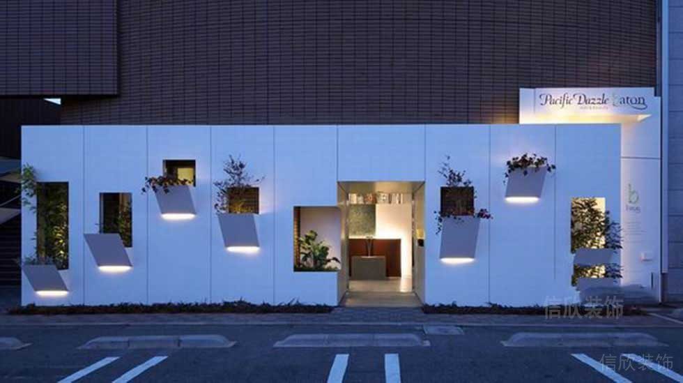 簡(jiǎn)約風(fēng)格美發(fā)店外立面