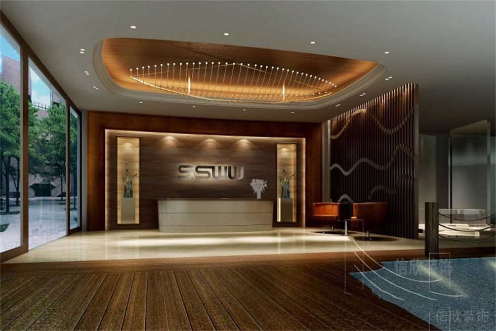 衛(wèi)浴陶瓷展廳前臺裝修設(shè)計