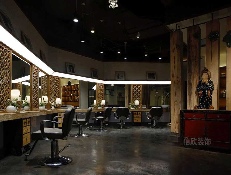深圳鹽田美發(fā)店美發(fā)區(qū)裝修設(shè)計