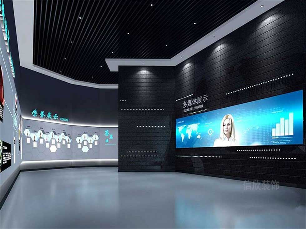 高科技企業(yè)展廳大廳裝修設(shè)計(jì)