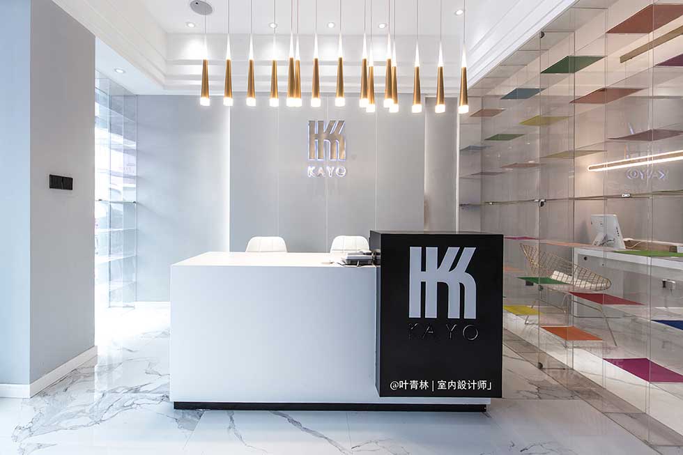 深圳福田美容店前臺裝修設(shè)計