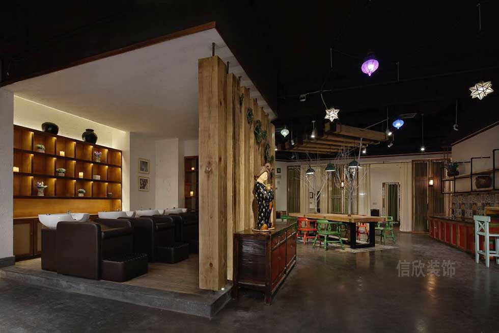 深圳鹽田美發(fā)店洗頭區(qū)裝修設(shè)計