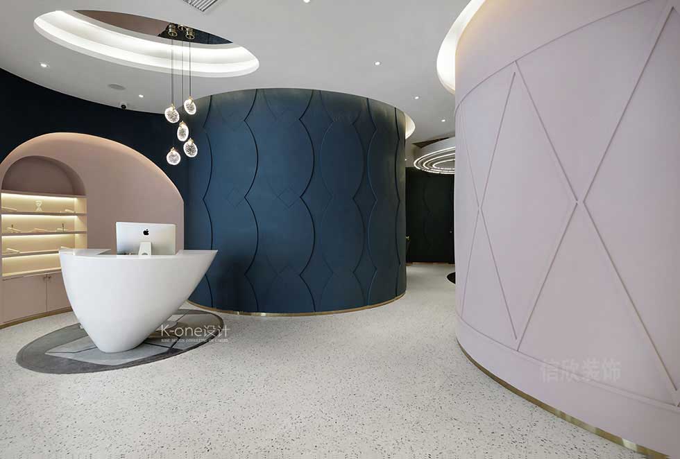 優(yōu)雅的美容美發(fā)店裝修前臺裝修設(shè)計