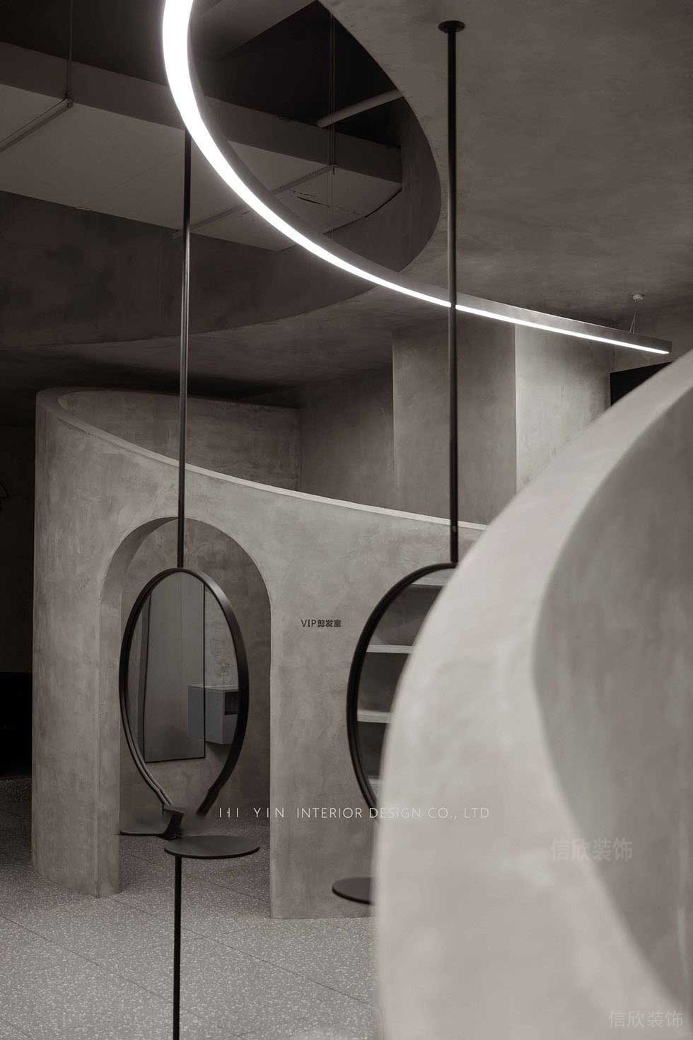 iCare美發(fā)沙龍大廳裝修設計