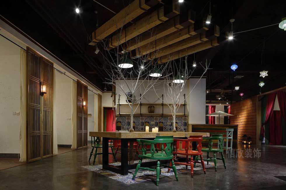 深圳鹽田美發(fā)店洽談區(qū)裝修設(shè)計