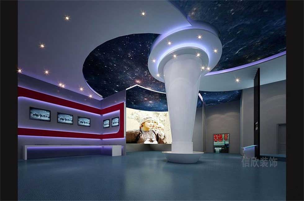 共享信息科技展廳大廳裝修設(shè)計(jì)