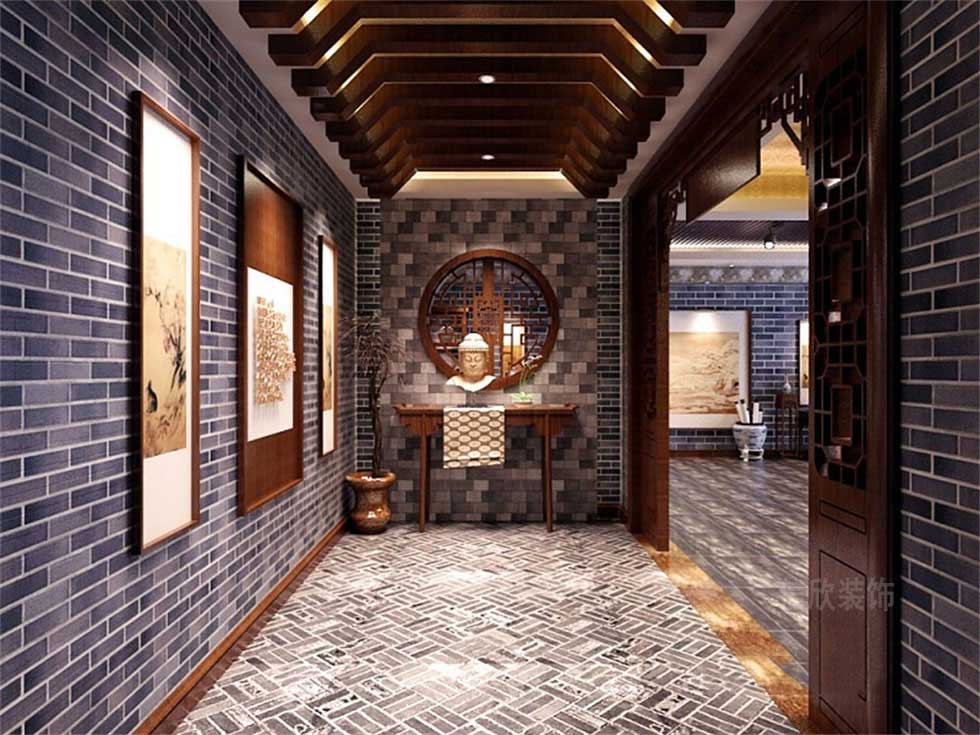 中式古玩字畫展廳玄關(guān)裝修設(shè)計 中式古玩字畫展廳玄關(guān)裝修設(shè)計