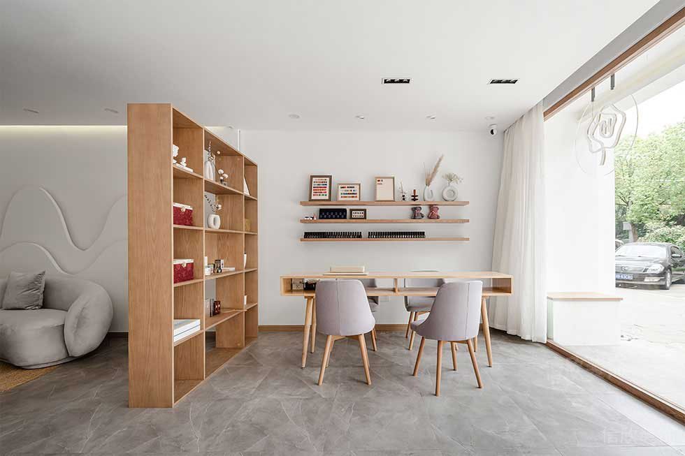 深圳福田美容養(yǎng)生店美甲區(qū)裝修設計