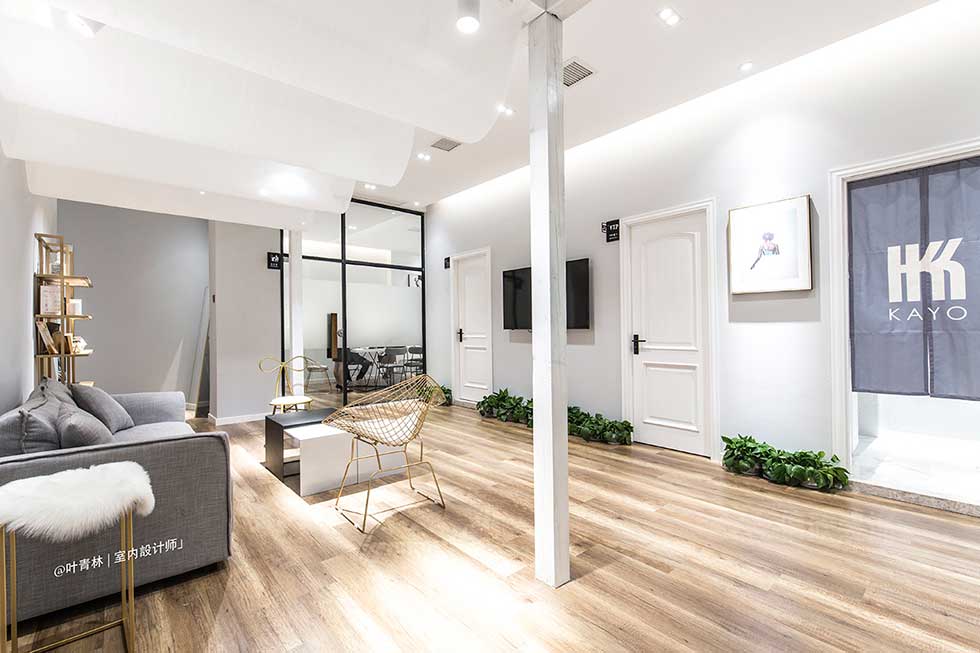 深圳福田美容店等候區(qū)裝修設(shè)計