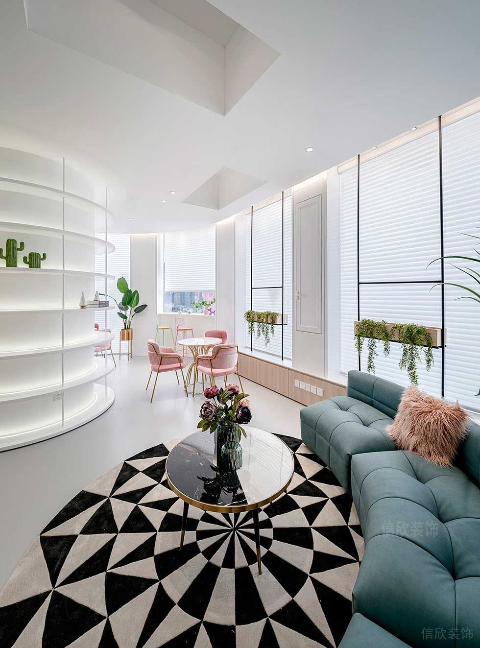 深圳南山美容會所休息區(qū)裝修設(shè)計