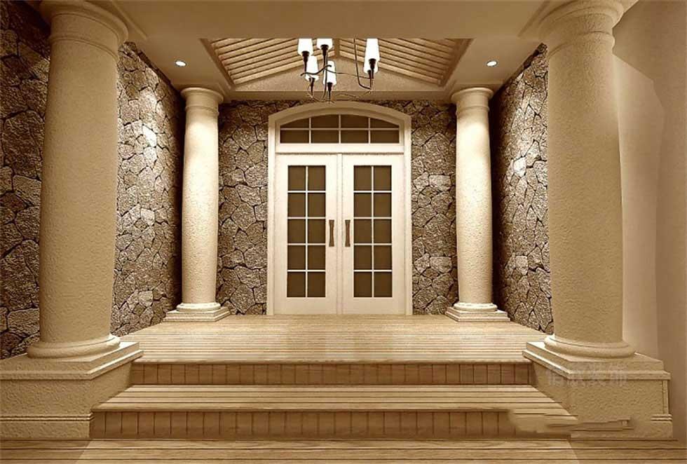 實木制品展廳門廳裝修設(shè)計 實木制品展廳門廳裝修設(shè)計