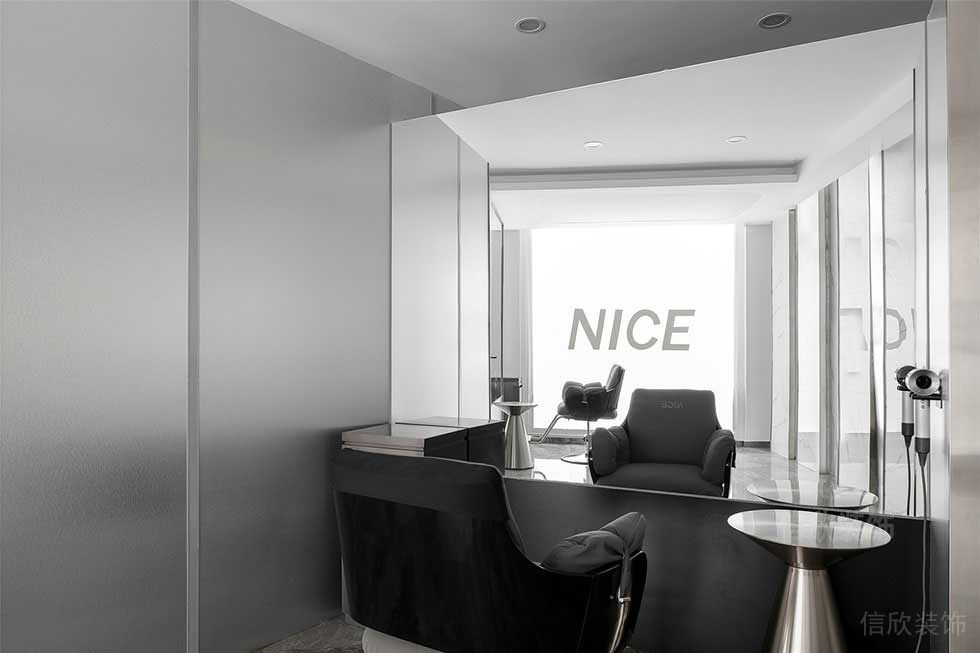 廣東深圳大型美容美發(fā)店造型區(qū)裝修設(shè)計(jì)