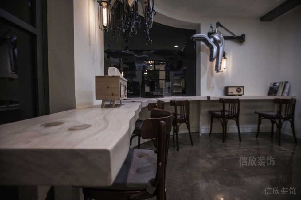 原木臺面吧臺效果圖