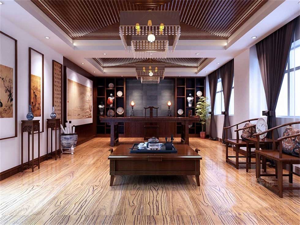 中式古玩字畫展廳辦公室裝修設(shè)計 中式古玩字畫展廳辦公室裝修設(shè)計