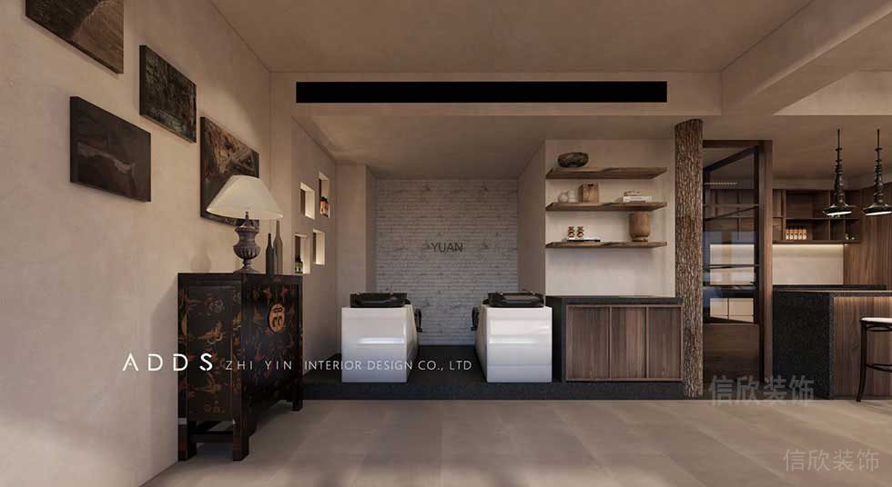 YUAN美發(fā)會所洗頭區(qū)裝修設(shè)計 YUAN美發(fā)會所洗頭區(qū)裝修設(shè)計