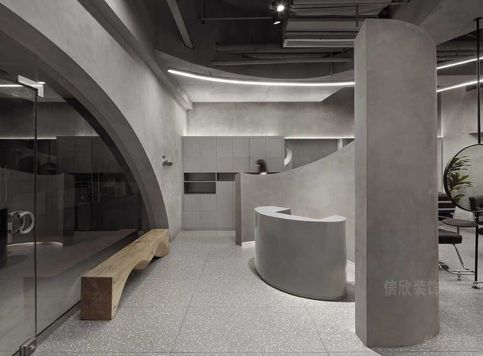 iCare美發(fā)沙龍大廳裝修設計