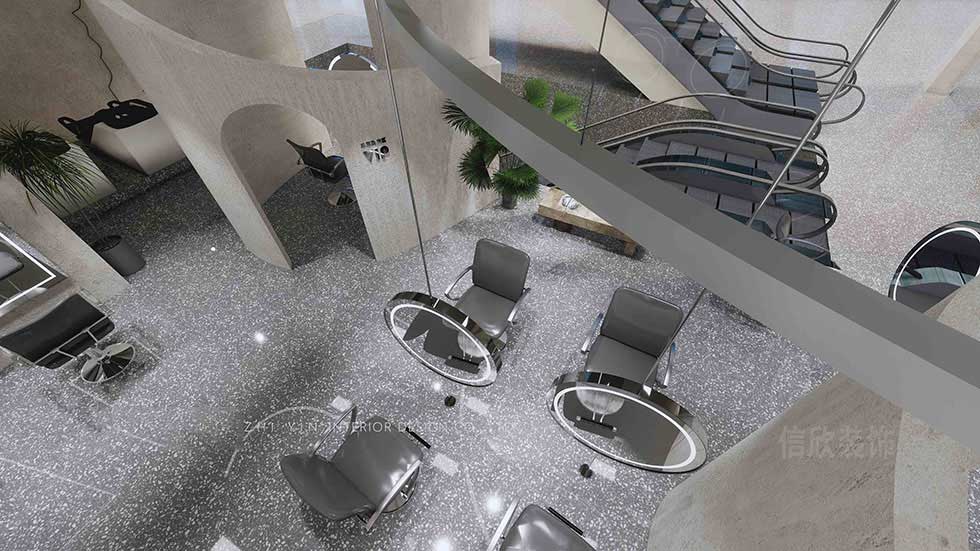 深圳I iCare美發(fā)沙龍金屬吊燈裝修設(shè)計(jì) 深圳I iCare美發(fā)沙龍金屬吊燈裝修設(shè)計(jì)