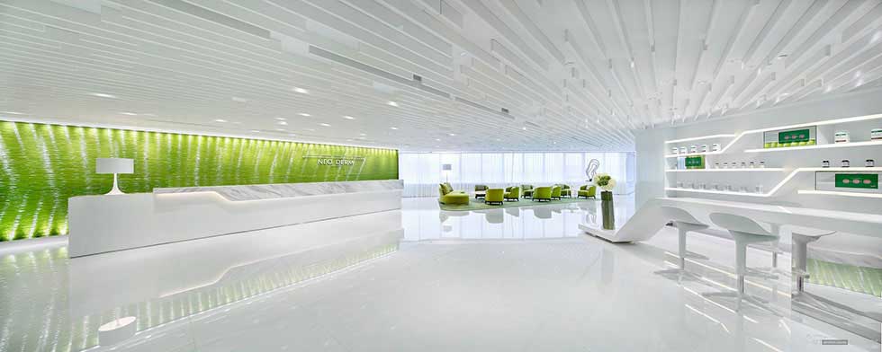 深圳醫(yī)學(xué)美容中心前臺(tái)裝修設(shè)計(jì)