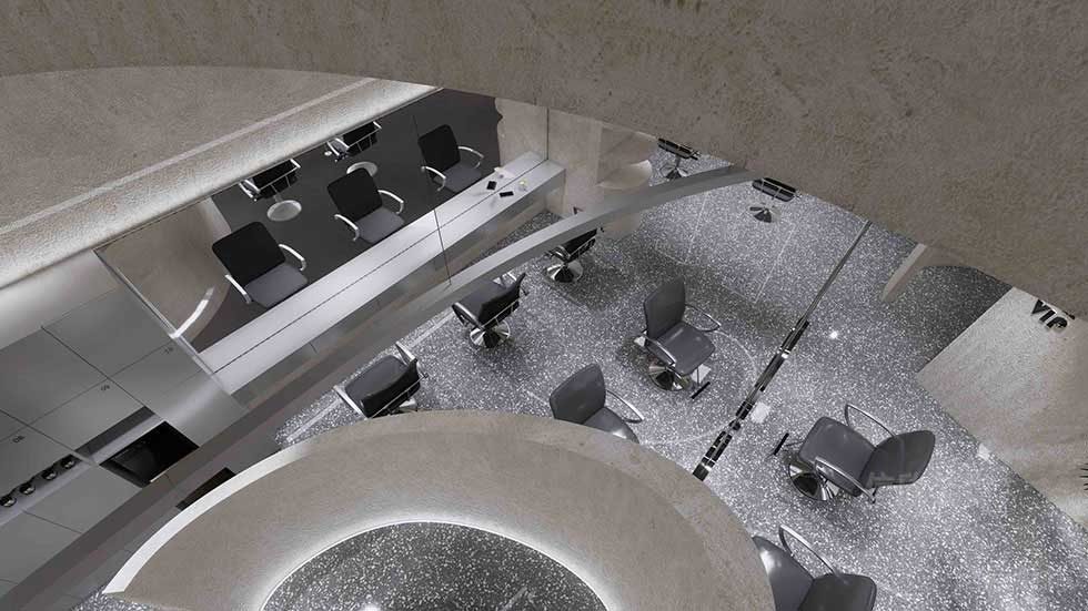 會(huì)議室裝修水磨石地板工業(yè)風(fēng)鏡面效果圖幾何線條裝修現(xiàn)代辦公室設(shè)計(jì)