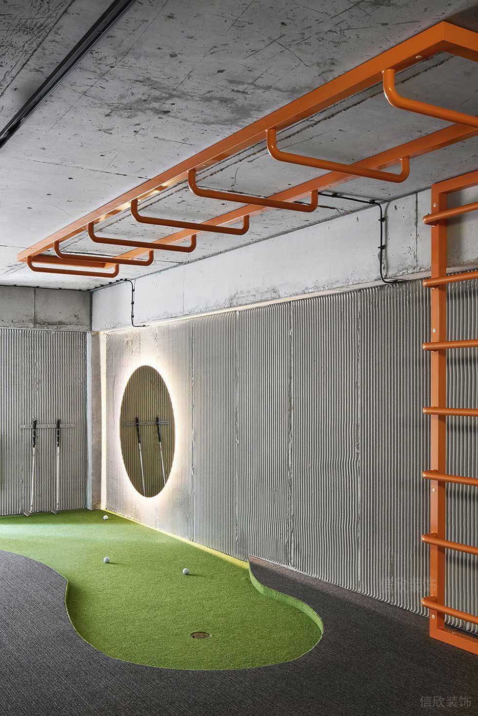 北歐工業(yè)風(fēng)辦公空間休閑活動(dòng)室裝修圖