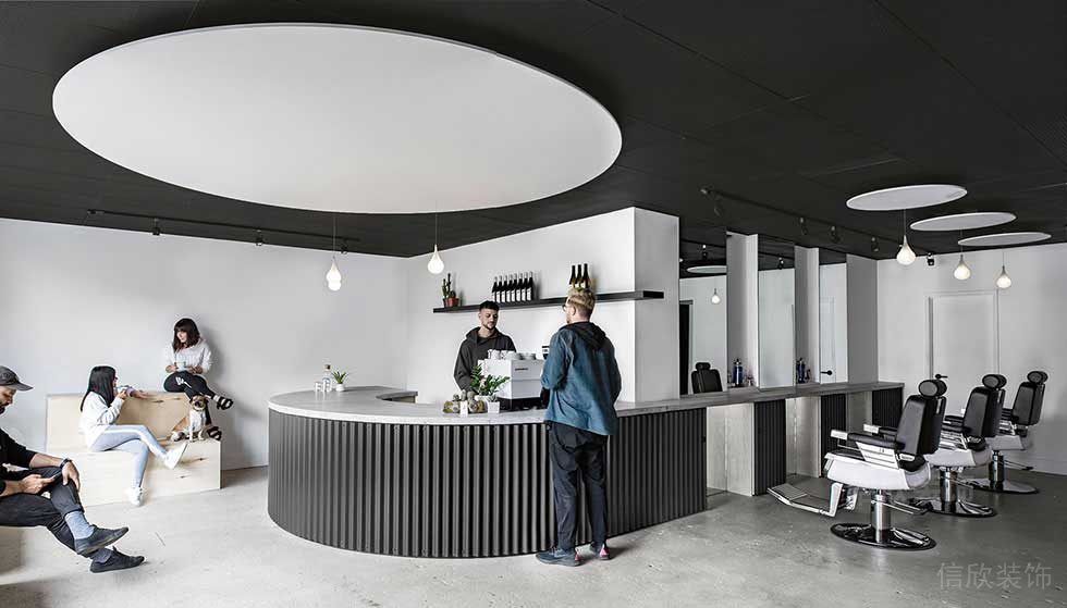 茶水間裝修設(shè)計(jì)現(xiàn)代休息區(qū)發(fā)型設(shè)計(jì)店鋪裝修效果圖