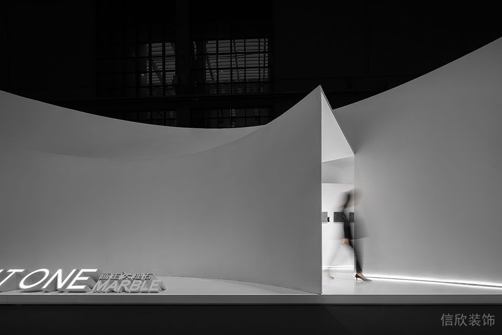 天花設計效果圖工業(yè)風走廊裝修黑白色調(diào)效果