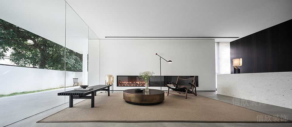 極簡風(fēng)格企業(yè)辦公室前廳等候區(qū)裝修圖