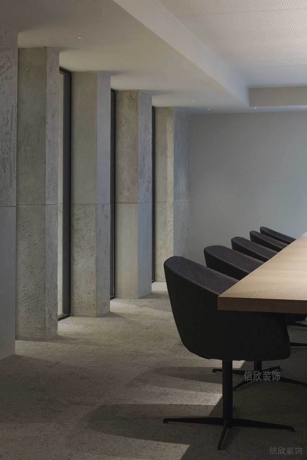 極簡風(fēng)格商務(wù)辦公空間會議室裝修圖