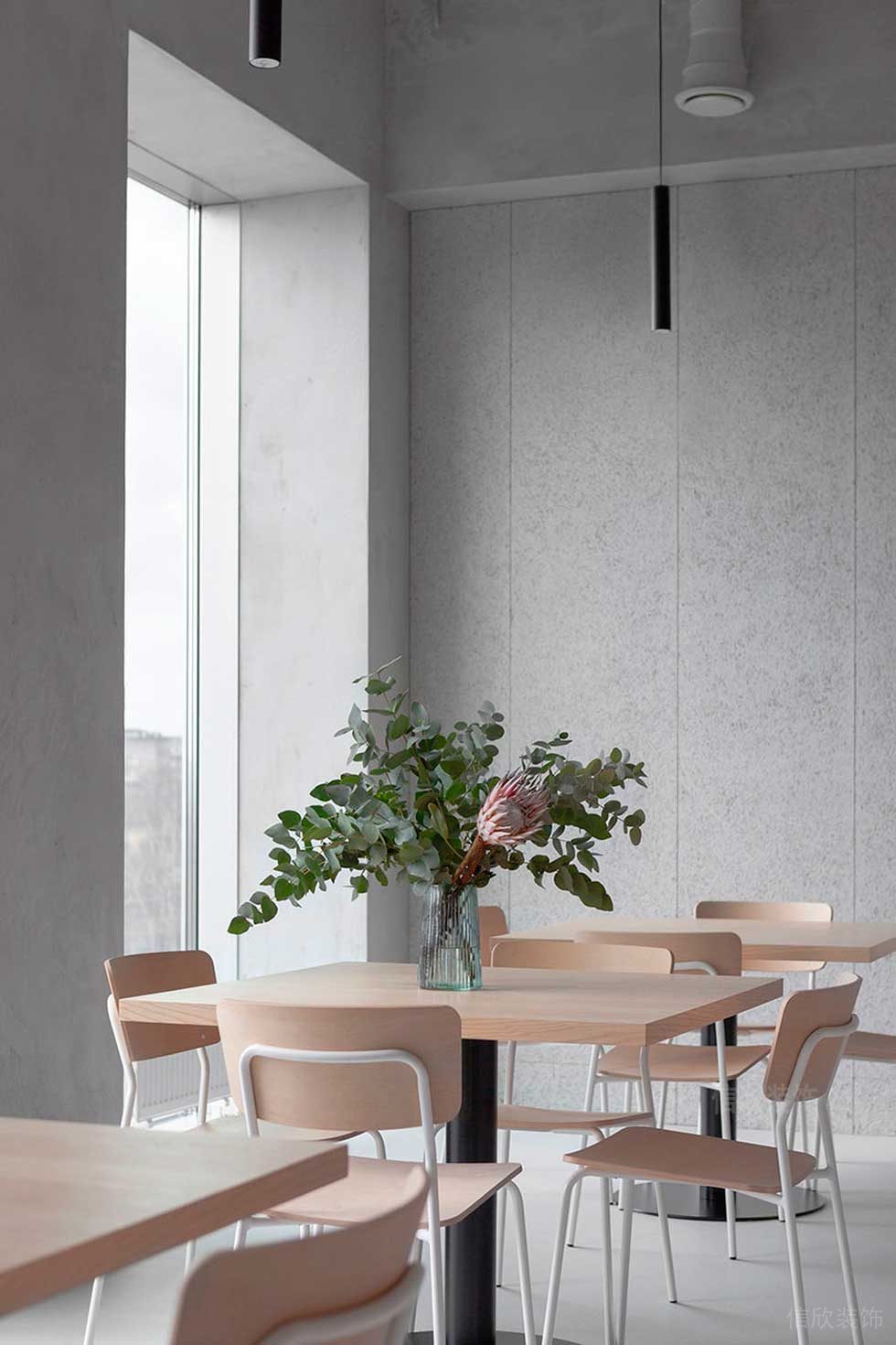 簡約北歐風辦公室案例休閑洽談區(qū)效果圖