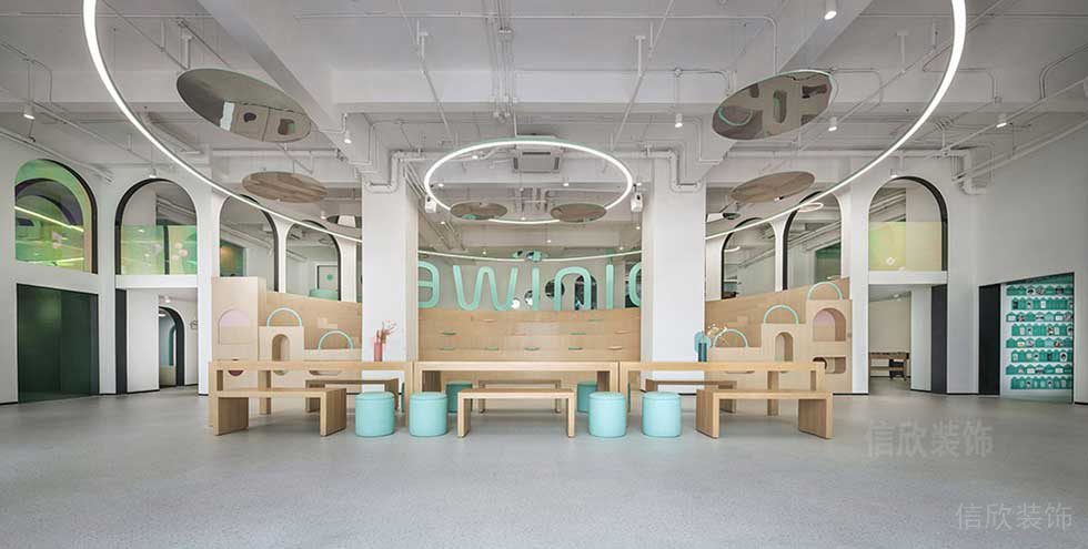 簡約北歐風(fēng)藝術(shù)機構(gòu)辦公室休閑廳設(shè)計圖