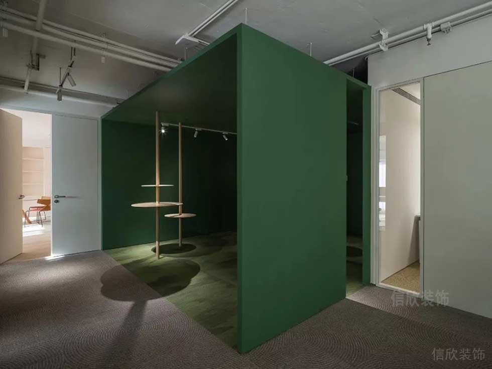 簡約風(fēng)格辦公空間多功能休閑區(qū)效果圖