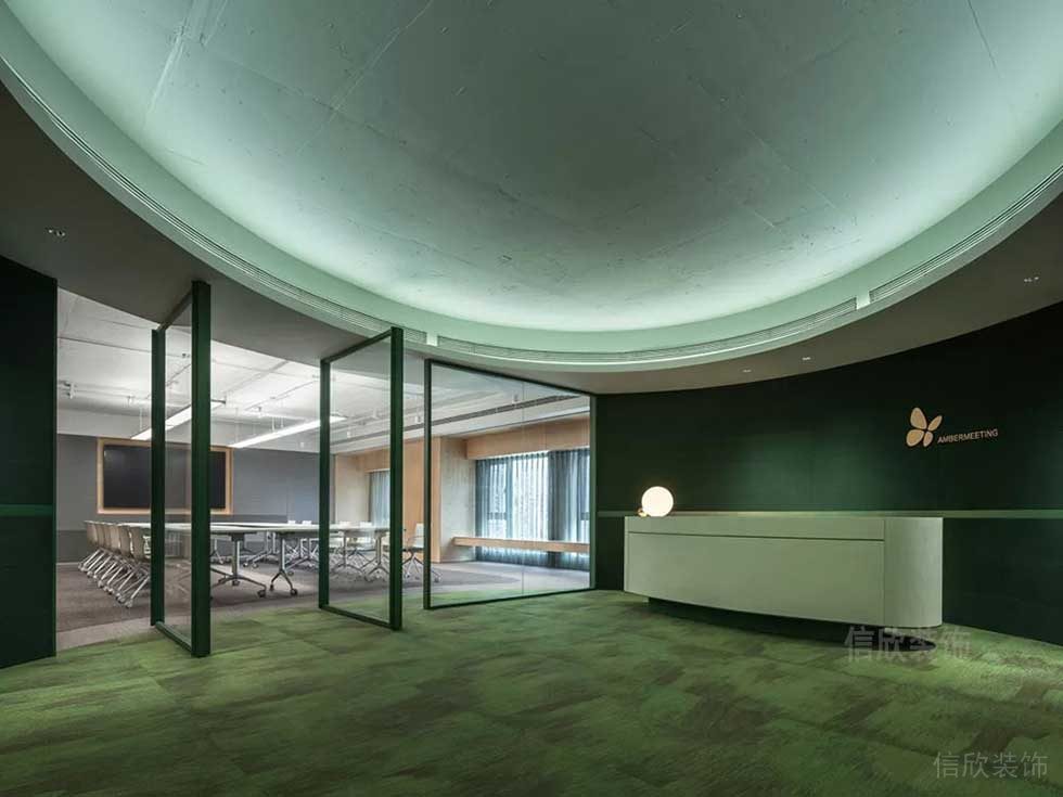 簡(jiǎn)約風(fēng)格辦公空間大堂設(shè)計(jì)圖