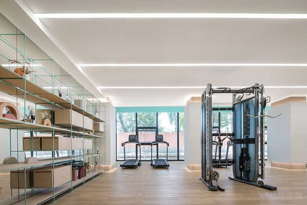 簡約風(fēng)格辦公空間健身室效果圖