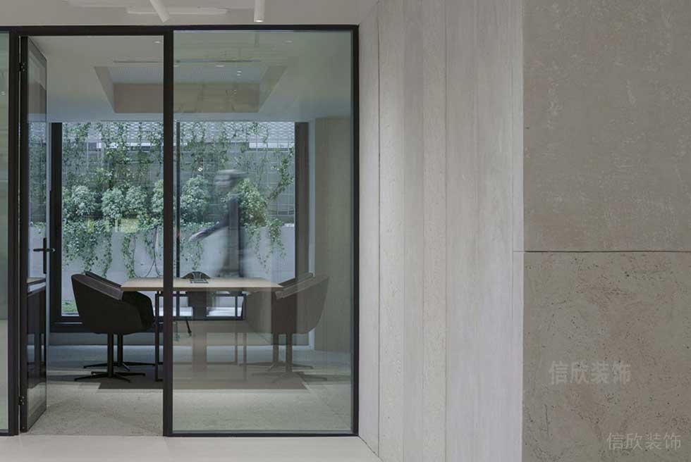簡(jiǎn)約風(fēng)格辦公空間洽談室入口走廊裝修圖