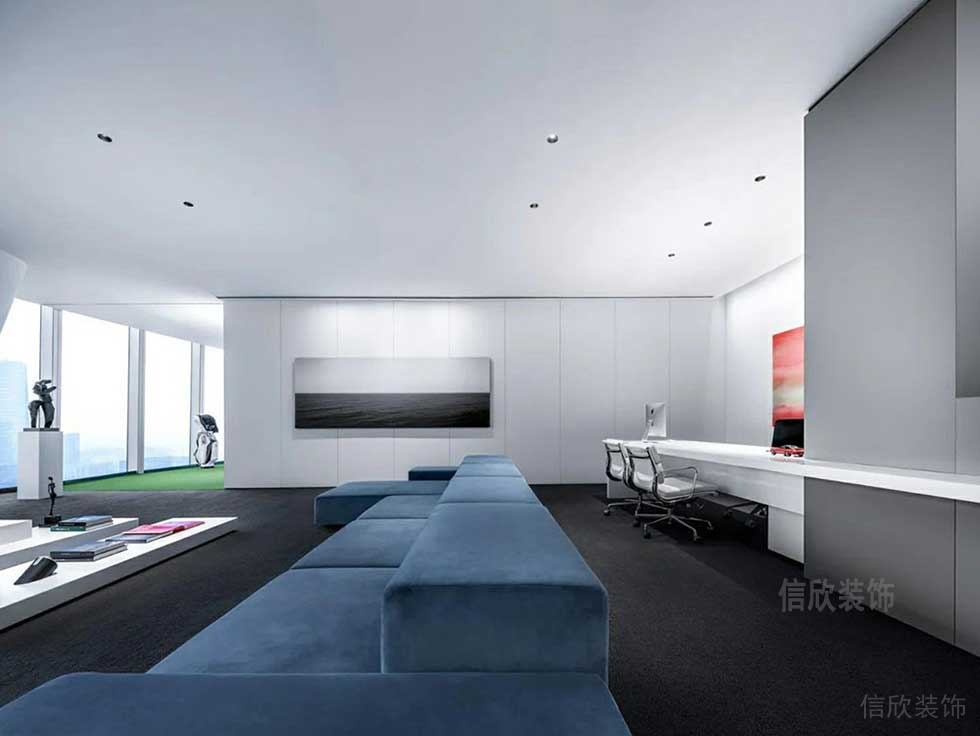 簡(jiǎn)約風(fēng)格辦公室案例接待廳設(shè)計(jì)圖