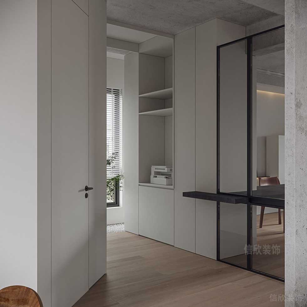 簡(jiǎn)約風(fēng)格辦公室打印區(qū)效果圖