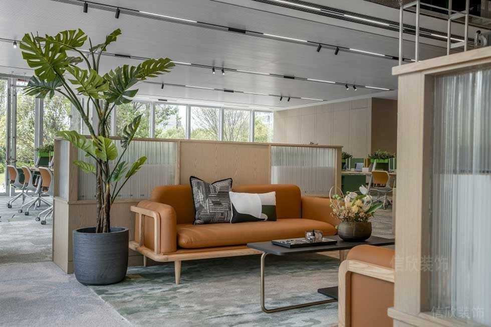 簡約風(fēng)格辦公室接待洽談區(qū)裝修圖