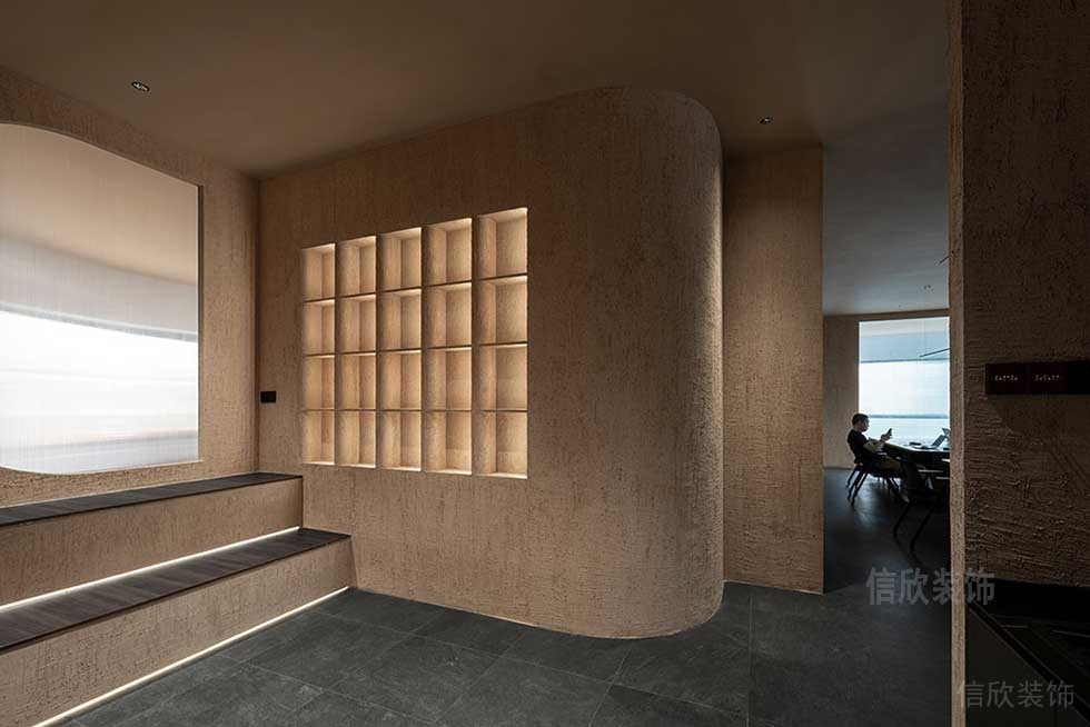 簡約風(fēng)格辦公室階梯式休息區(qū)裝修圖