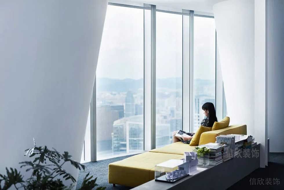 簡約風格辦公室前廳等候區(qū)裝修圖