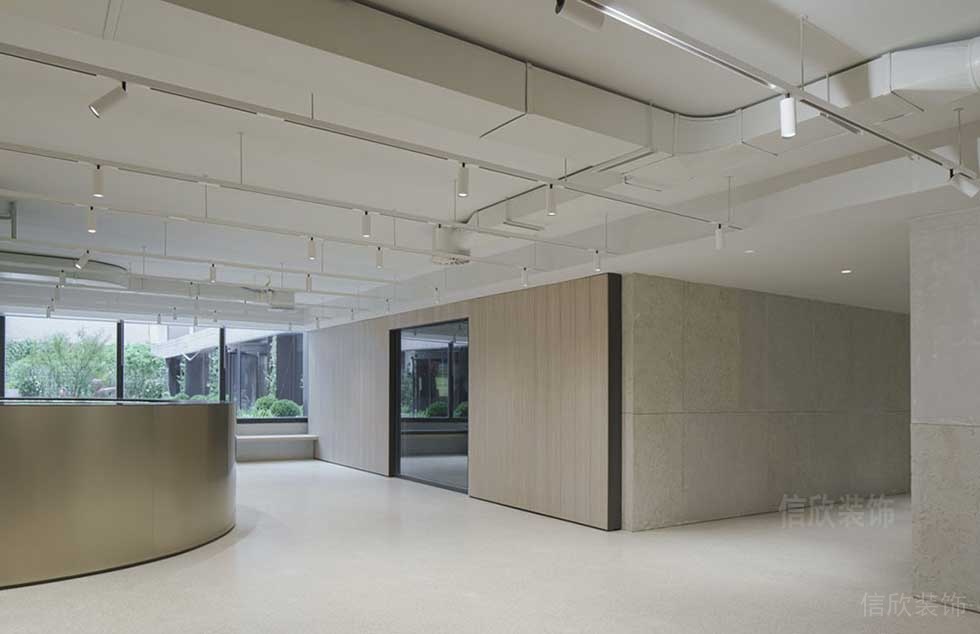 簡約風(fēng)格辦公室前廳公共過道效果圖