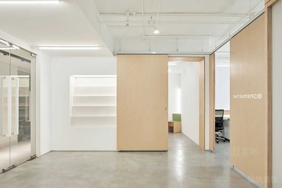 簡約風(fēng)格辦公室前廳空間效果圖